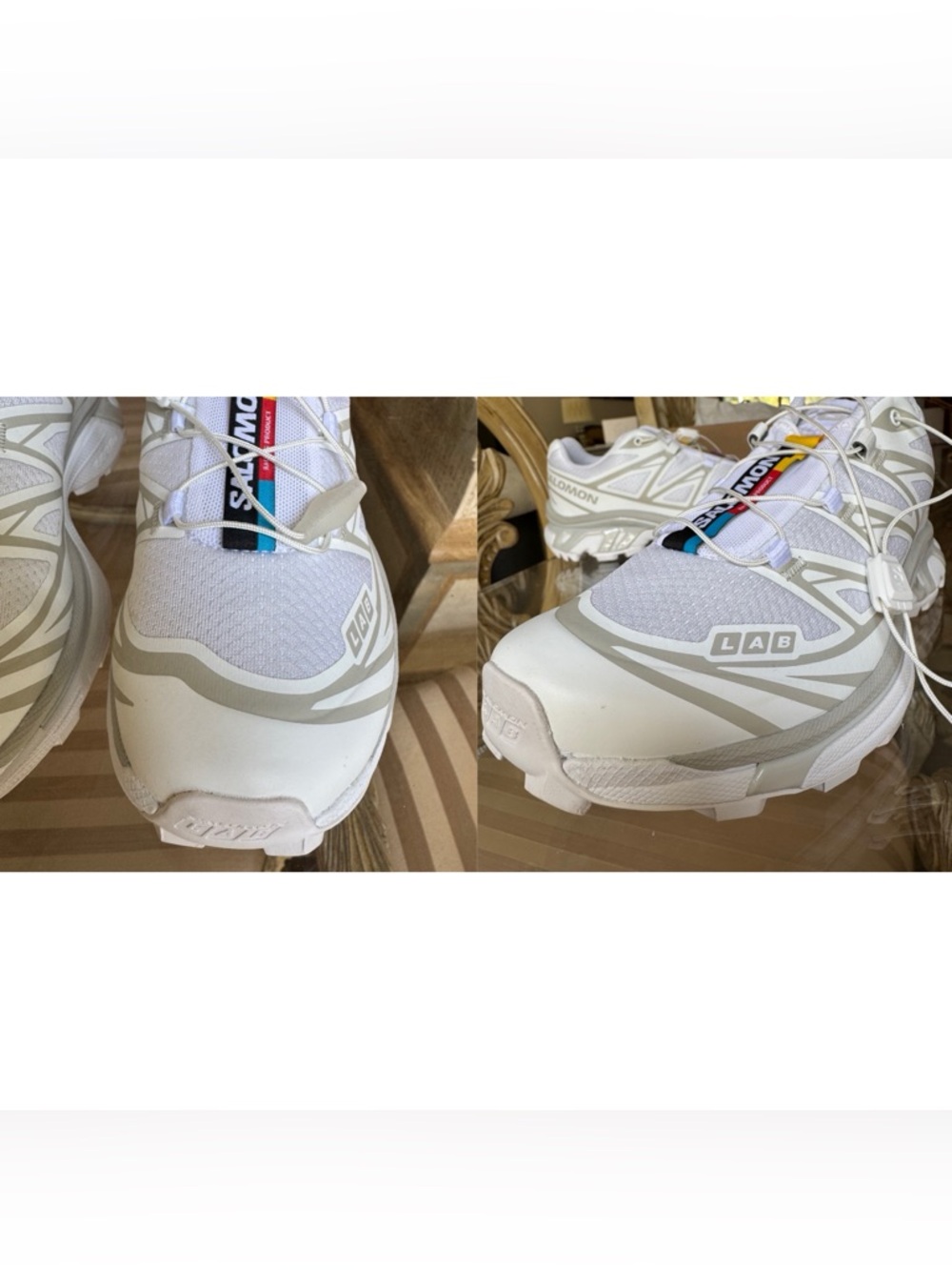 Salomon XT-6 White & Lunar Rock Unisex Women’s Men’s - Picture 5 of 12